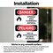 Signmission Storage Area Flammable Material Bilingual Danger Sign, Vinyl Decal, 7in W x 10in L, 2PK OS-2PACK-DS-D-710-VS-1583 - alternate 5